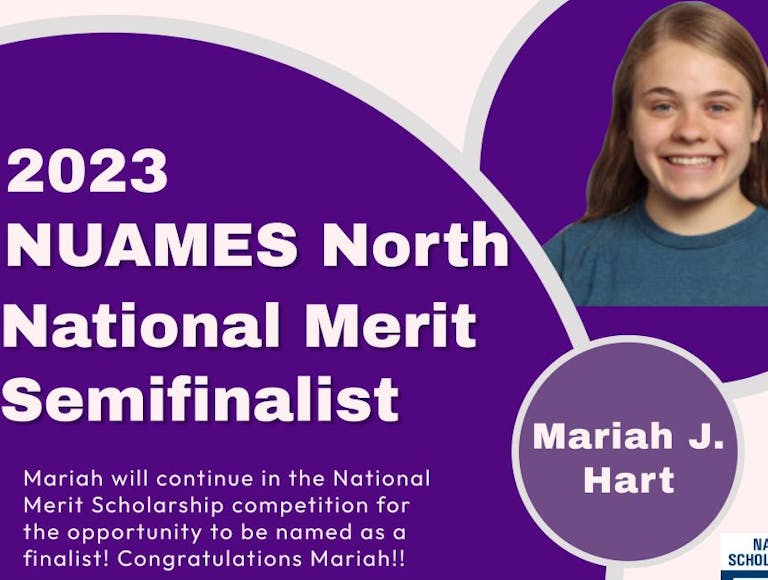  National Merit Semifinalist for North Campus 