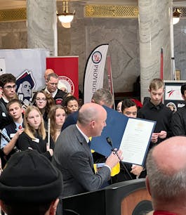 Governor presenting Utah School Choice Week Declaration