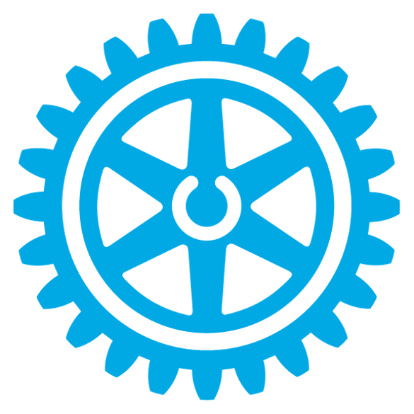 A gear with the letter C in the middle sits on a blue, splotchy background above the words 