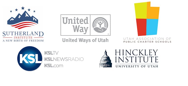  Debate Coalition members: Sutherland Institute, United Ways of Utah, UAPCS, KSL, Hinckley Institute 