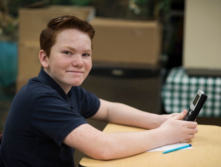 student smiling